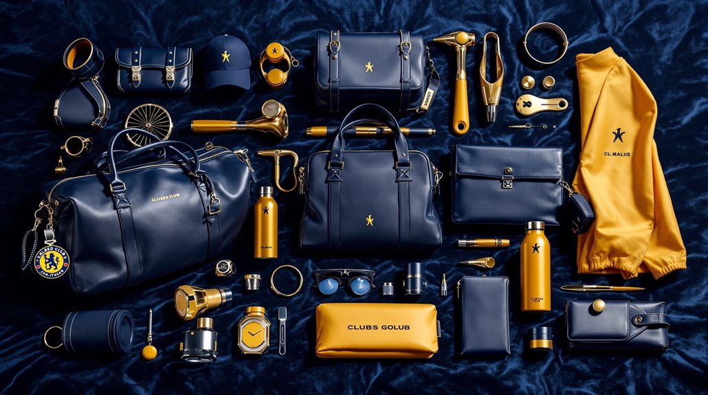 équipement et accessoires à thème de club