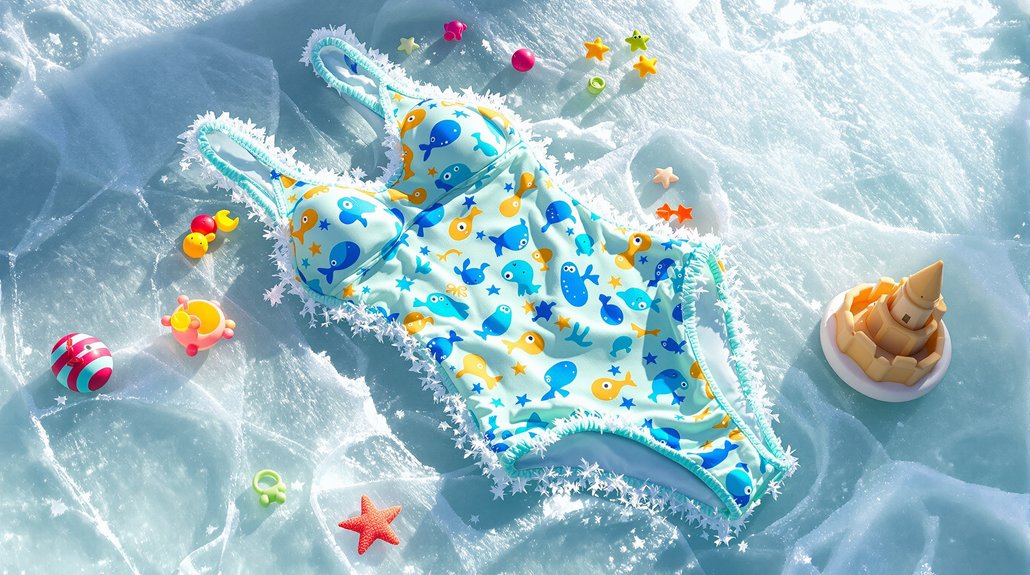 maillot de bain gelé pour enfants