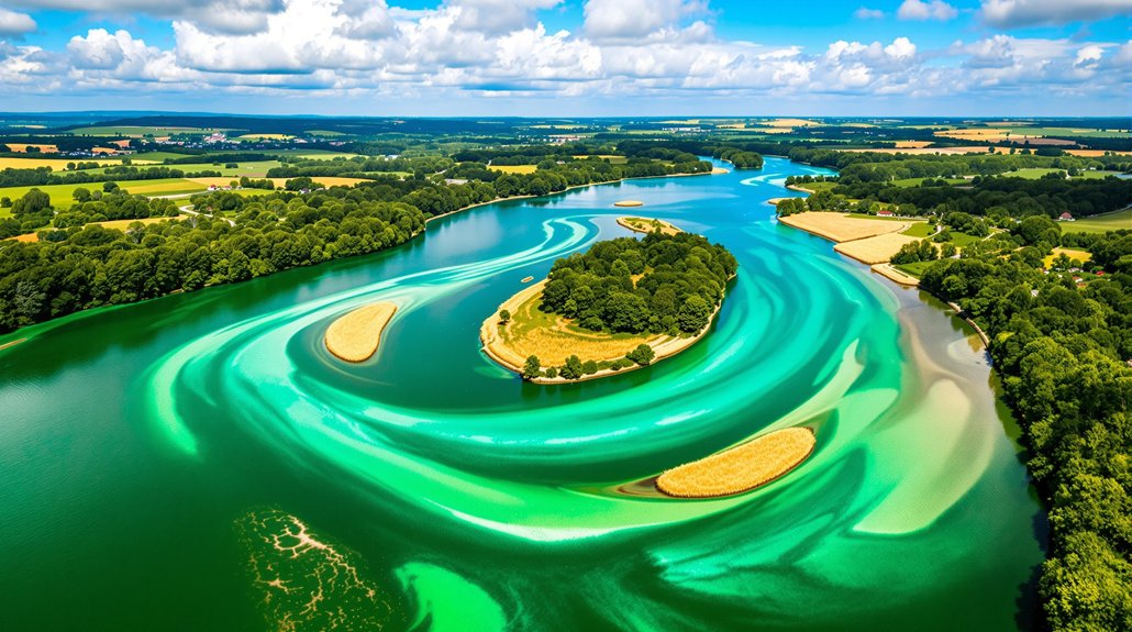 convergence de la Loire et de l'Allier