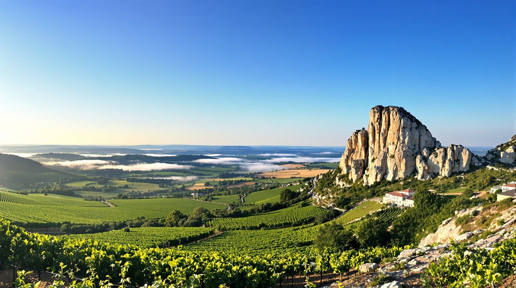 vue panoramique de Solutr Rock